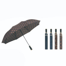 2 Folding Pongee Fabric Umbrella Automatic